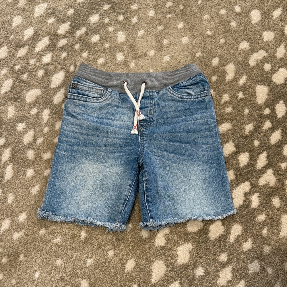 Cat & Jack Blue Jean Shorts with Gray Waistband. Size 5T
